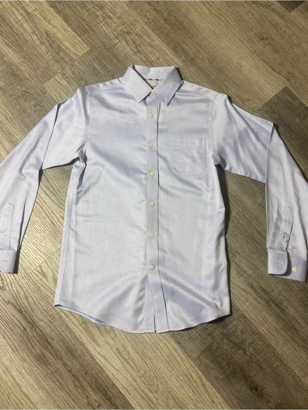Class Club Men's Light Blue Dress Shirt - Point Collar